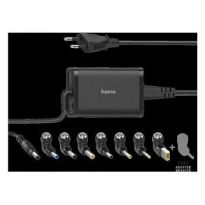 HAMA Cargador universal portatil 7 adapt., de 15-19V/65W
