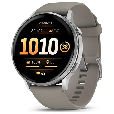 SMARTWATCH GARMIN VENU 4 45 MM BISEL PLATEADO