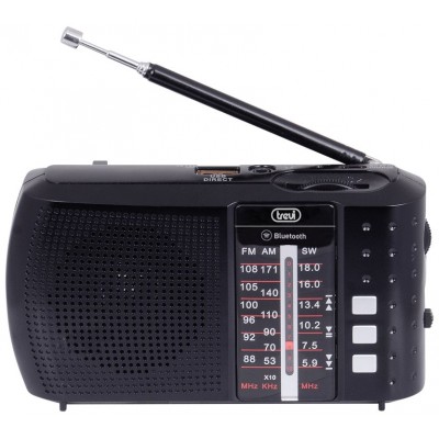 RADIO PORTATIL TREVI MULTIBANDA BLUETOOTH USB MICRO SD RA 7F20 BT NEGRO