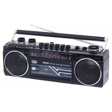 RADIO GRABADORA TREVI USB SD BLUETOOTH CASSETTE RR 501 BT NEGRO