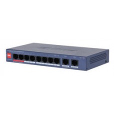 (DH-CS4010-8GT-110-V2) DAHUA SWITCH 10 PUERTOS CLOUD MANAGED GIGABIT, 8 PUERTOS POE, 110W, HI-POE, L2 (Espera 4 dias)