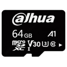 DAHUA MICROSD 64GB, ENTRY LEVEL VIDEO SURVEILLANCE MICROSD CARD, READ SPEED UP TO 100 MB/S, WRITE SPEED UP TO 40 MB/S, SPEED CLASS C10, U3, V30, A1 (DHI-TF-L100-64GB) (Espera 4 dias)