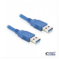 CABLE EXTENSION USB 3.0 TIPO A/M-A/M AZUL 1M NANOCABLE (Espera 4 dias)