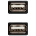 USB 2.0, A-H/A-H, Negro
