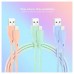 Lightning - USB A, USB 2.0, 1 m, Rosa, Azul, Verde
