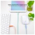 Lightning - USB A, USB 2.0, 1 m, Rosa, Azul, Verde