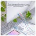 Lightning - USB A, USB 2.0, 1 m, Rosa, Azul, Verde