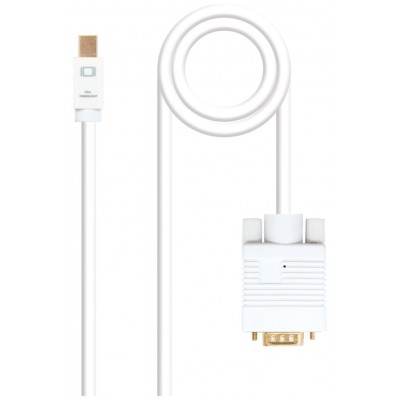 Nanocable - Cable Mini DisplayPort/M a VGA/M - Blanco