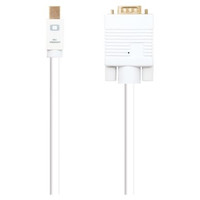 NANOCABLE Cable conversor Mini DP a VGA, Mini DP/M - VGA/M, Blanco, 3.0 M, 3 m, Mini DisplayPort, VGA (D-Sub), Macho, Macho, Derecho-3SX NANOCABLE Cable conversor Mini DP a VGA, Mini DP/M - VGA/M, Blanco, 3.0 M, 3 m, Mini DisplayPort, VGA (D-Sub), Macho, Macho, Derecho