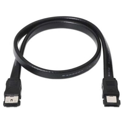 NANOCABLE 10.18.0401, 0,5 m, SATA II, eSATA, eSATA, Macho/Macho, Negro