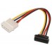 Nanocable CABLE SATA ALIMENTACION ACODADO 5.25"(MOLEX 4PIN)/M-SATA/H 16 CM OEM (Espera 4 dias)