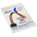 Nanocable CABLE SATA ALIMENTACION ACODADO 5.25"(MOLEX 4PIN)/M-SATA/H 16 CM OEM (Espera 4 dias)