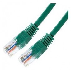 RJ-45, Cat5e, UTP, AWG 24, Verde, 1m