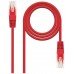 Nanocable Cable Red Cruzado Cat.5e UTP Rojo 1 m