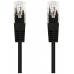 CABLE RED LATIGUILLO RJ45 CAT.6 UTP AWG24 NEGRO 1.0 M