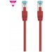 CABLE DE RED LATIGUILLO 600MHZ LSZH SFTP PIMF CAT7 AWG26 2 M ROJO NANOCABLE (Espera 4 dias)