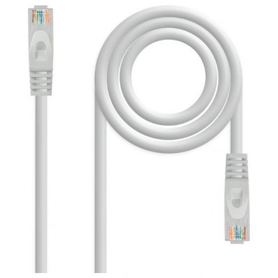 CABLE DE RED LATIGUILLO RJ45 UTP CAT6A AWG24 LSZH 0.30 M GRIS NANOCABLE (Espera 4 dias)