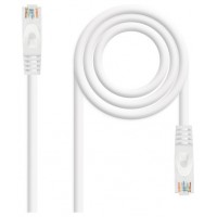 CABLE DE RED LATIGUILLO RJ45 UTP CAT6A AWG24 1 M BLANCO NANOCABLE (Espera 4 dias)