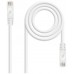 CABLE RED LATIGUILLO RJ45 CAT.6A LSZH UTP AWG24, 1M BLANCO NANOCABLE (Espera 4 dias)