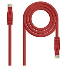 Nanocable Cable de red latiguillo RJ45 LSZH Cat.6A UTP AWG24, Rojo, 2.0m (Espera 4 dias)