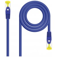 CABLE DE RED LATIGUILLO RJ45 SFTP CAT6A AWG26 0.25 M AZUL NANOCABLE (Espera 4 dias)