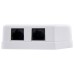 2 x RJ-45, Cat5e, Blanco