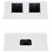 2 x RJ-45, Cat5e, Blanco