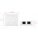 ROSETA DE SUPERFICIE RJ45 CAT.6 FTP 2 BLANCO NANOCABLE (Espera 4 dias)
