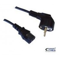 CEE7/C13, AWG 18, 1500W, 5m, Negro