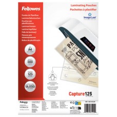 PACK 500 FUNDAS PLASTIFICAR 125 MICRAS BRILLO A4 (216X303 MM) FELLOWES 100144249 (Espera 4 dias)