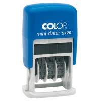 SELLO DE ENTINAJE S 120 4MM ESPAÑOL AZUL/AZUL COLOP 104789 (Espera 4 dias)