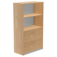 ARMARIO MEDIO CARPETERO 156X90X45 ESTRUCTURA ROBLE/FRONTALES ROBLE ROCADA 1056AR08V24 (Espera 4 dias)