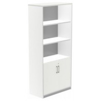 ARMARIO ALTO CON PUERTAS BAJAS 195X90X45 ESTRUCTURA BLANCA/PUERTAS BLANCO ROCADA 1103AW04 (Espera 4 dias)