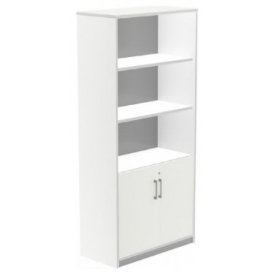 ARMARIO ALTO CON PUERTAS BAJAS 195X90X45 ESTRUCTURA BLANCA/PUERTAS BLANCO ROCADA 1103AW04V24 (Espera 4 dias)