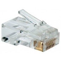 KIT 100 CONECTORES RJ45 EQUIP TELEFONIA 121151