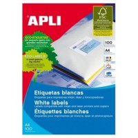 CAJA 100 HOJAS ETIQUETA BLANCA ILC 210X148 1264 APLI (Espera 4 dias)