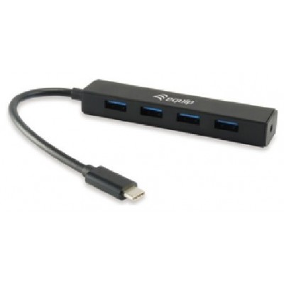 HUB USB EQUIP LIFE USB-C A 4 PUERTOS TIPO A USB 3.0