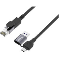 EQUIP Cable 2 en 1 USB-C + A a RJ45 Gigabit Ethernet, 5.0 m-11SX EQUIP Cable 2 en 1 USB-C + A a RJ45 Gigabit Ethernet, 5.0 m