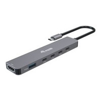 DOCKING USB-C 6-EN-1 EQUIP 133500 A 1xHDMI 4K 4xUSB-C-4SX DOCKING USB-C 6-EN-1 EQUIP 133500 A 1xHDMI 4K 4xUSB-C