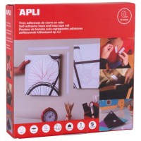 DISPENSADOR 25M CINTA ADHESIVA TIPO VELCRO COLOR BLANCO 20 MM APLI 14903 (Espera 4 dias)