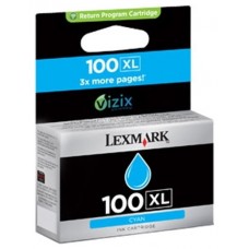 LEXMARK S/305/405/505/605 PRO/205/705/805/905 Cartucho de tinta Cian Retornable nº100XL