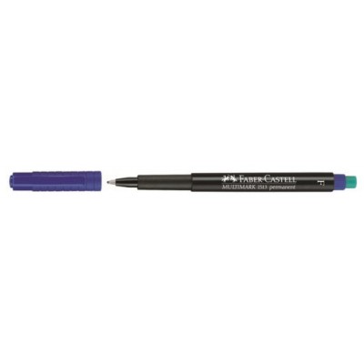 MARCADOR PERMANENTE MULTIMARK PUNTA FINA AZUL FABER CASTELL 151351 (MIN10) (Espera 4 dias)