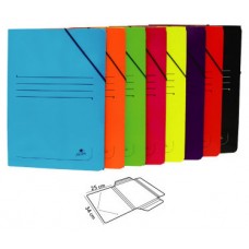 CARPETA CARTON 500 GR. PLASTIFICADO BRILLO FOLIO GOMA SOLAPA AZUL MARIOLA 1523AZ (MIN20) (Espera 4 dias)