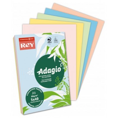 PAQUETE 500H PAPEL 80GR A4 VERDE ESMERALDA ADAGIO 156227 (MIN5) (Espera 4 dias)