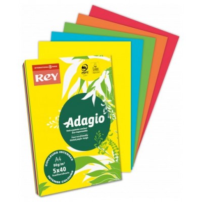 PAQUETE 500H PAPEL 80GR A4 NARANJA INTENSO ADAGIO 40002484 (MIN5) (Espera 4 dias)