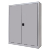 ARMARIO METÁLICO PUERTAS BATIENTES 105X102X45 INCLUYE 2 BALDAS. COLOR GRIS. MEDIDA 102X105X45CM (LAXALXPR) ROCADA 1601AC00 (Espera 4 dias)