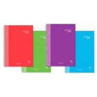 CUADERNO SERIE PREMIUM EXTRA TAPA EXTRA DURA 90 GRS. A-4 (210X297MM.) MICROPERFORADO 120 HOJAS CUADRÍCULA 5X5 + GRECA SURTIDO PACSA 16481 (MIN4) (Espera 4 dias)