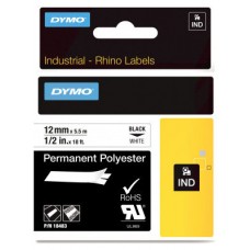 DYMO RHINO Cinta ID1-12 Negro/blanco polyester