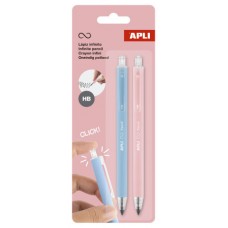 PACK 2 LAPICES RETRACTIL INFINITO AZUL/ROSA APLI 20066 (Espera 4 dias)-SX1 PACK 2 LAPICES RETRACTIL INFINITO AZUL/ROSA APLI 20066 (Espera 4 dias)