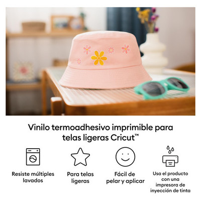 CRICUT PRINTABLE IRON-ON FOR BRIGHT FABRIC A4 - 5 SHEETS (Espera 4 dias)